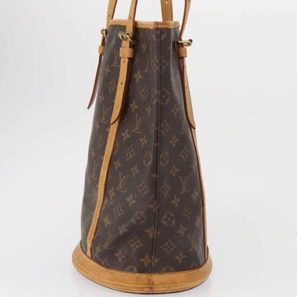 Authentic LOUIS VUITTON Monogram Bucket GM Shoulder Bag M42236 LV - Picture 10 of 16